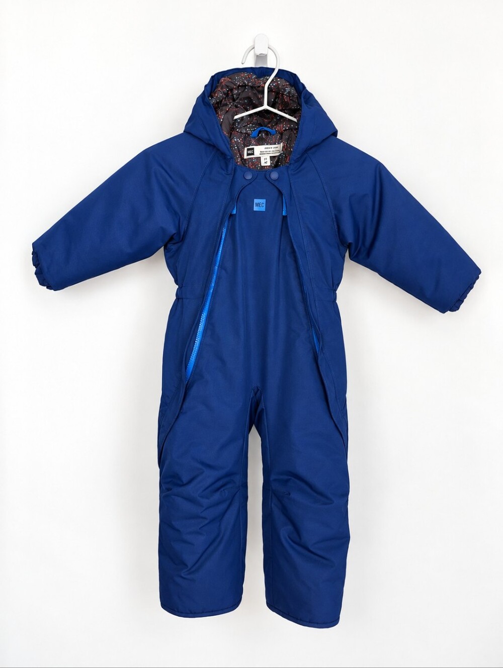 MEC Infant Toaster Bunting Suit Blue Hooded One Piece Winter Snowsuit 24M